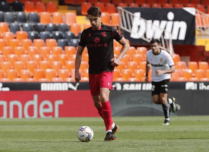 Urko González de Zárate, en un partido ante el Valencia.