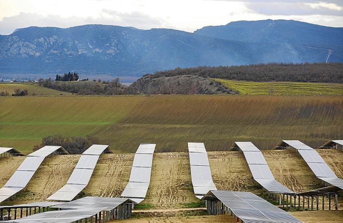 Imagen de la planta solar fotovoltaica Ekian, ajena a la información. Foto: Efe