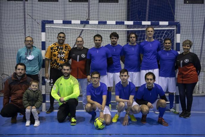 Los jugadores de Aspace - Decathlon, antes de disputar un partido.