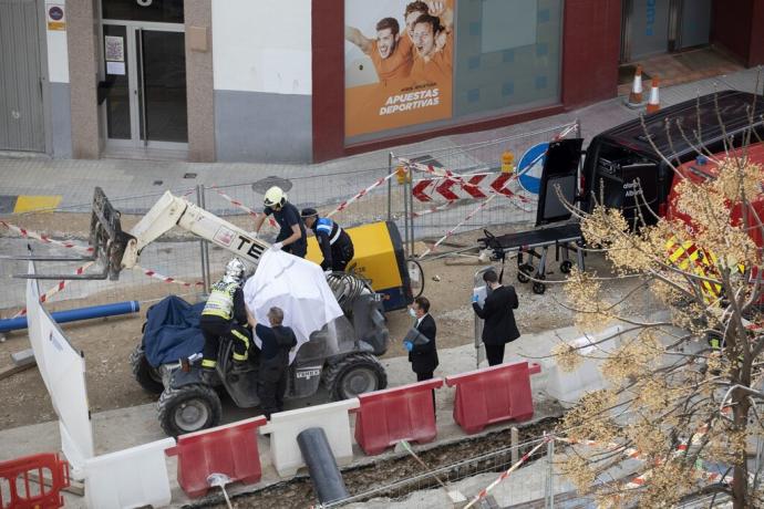 Obra donde ha tenido lugar el accidente laboral mortal