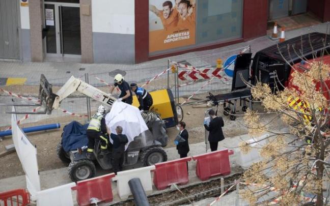 Obra donde ha tenido lugar el accidente laboral mortal Obra donde ha tenido lugar el accidente laboral mortal