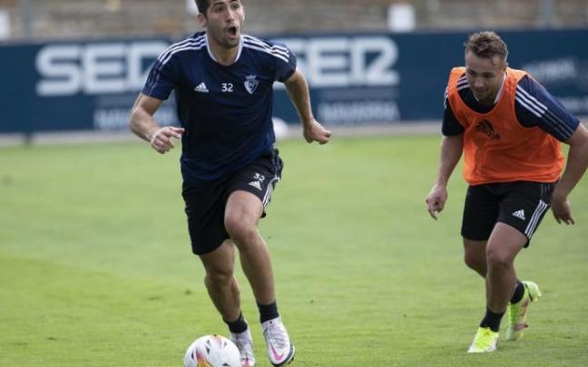 Jesús Areso, en uno de los últimos entrenamientos con Osasuna Jesús Areso, en uno de los últimos entrenamientos con Osasuna