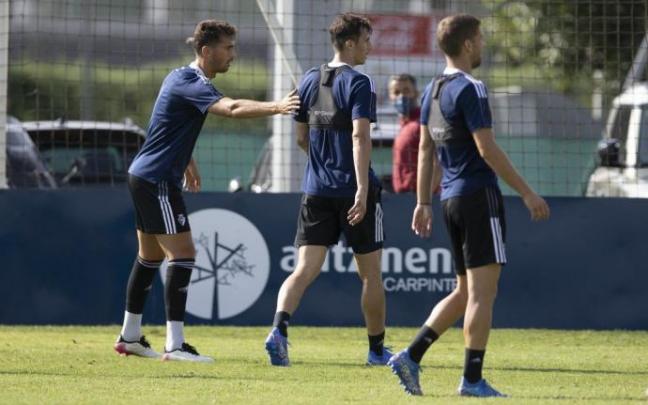 Ante Budimir y Lucas Torró, en la sesión de este miércoles