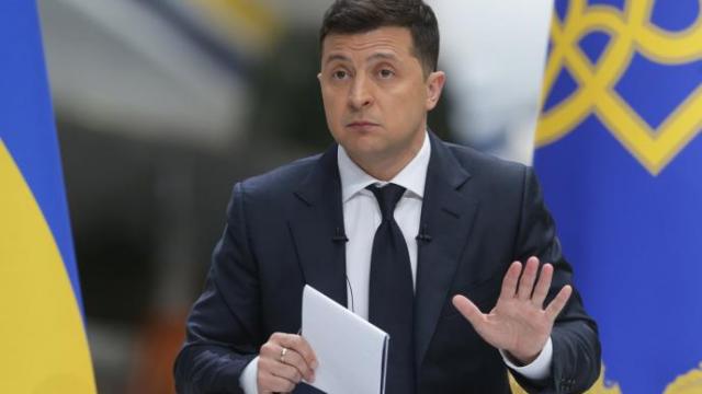 El presidente de Ucrania, Volodimir Zelenski.