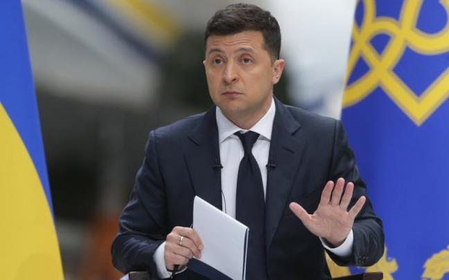 El presidente de Ucrania, Volodimir Zelenski. El presidente de Ucrania, Volodimir Zelenski.