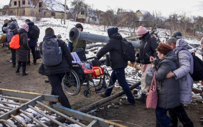 Una de las imágenes que deja la guerra de Ucrania.