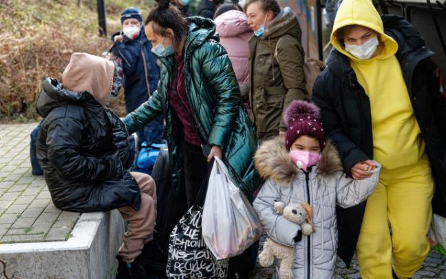 Refugiados ucranianos.