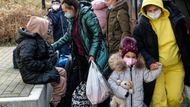 Refugiados ucranianos.