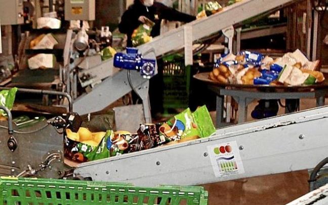 Imagen del punto de envasado de las patatas de Udapa. Foto: Pilar Barco