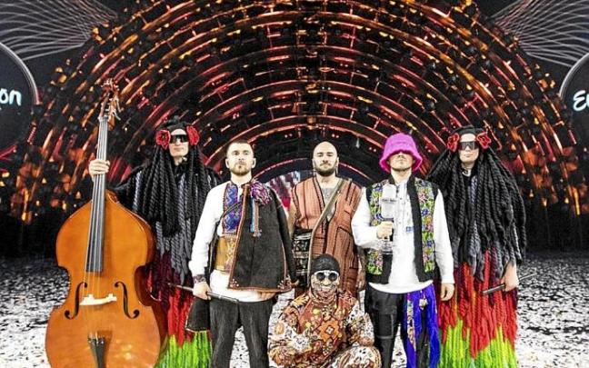 El grupo ucraniano Kalusch Orchestra, ganador de Eurovision 2022. Foto: UER