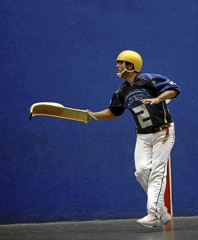 David Iturbide, durante un partido. Foto: Dania Beach Jai Alai