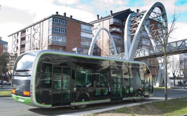 Un Bus Eléctrico Inteligente (BEI) circulando por la ciudad.