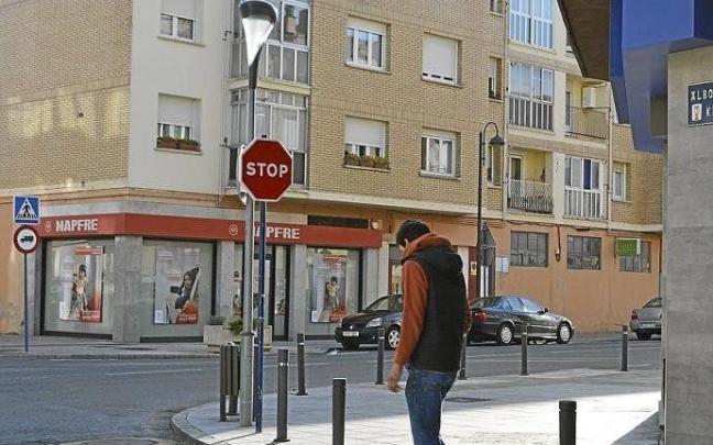Una señal de stop en una calle de Dulantzi. Una señal de stop en una calle de Dulantzi.