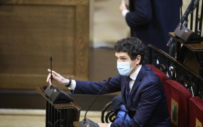 Unai Rementeria en un pleno.