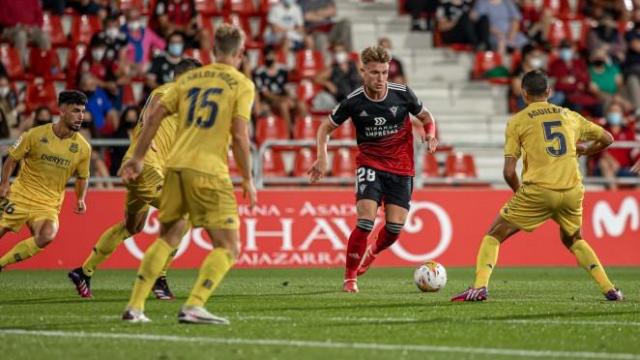 Unai Rementeria durante un partido con el Mirandés. Unai Rementeria durante un partido con el Mirandés.