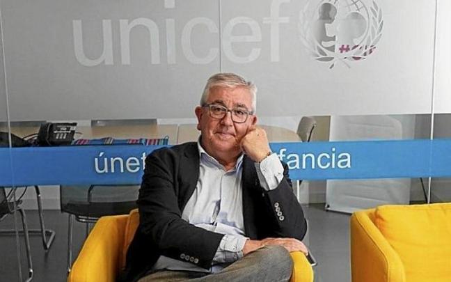 El presidente de Unicef Comité País Vasco, Isidro Elezgarai El presidente de Unicef Comité País Vasco, Isidro Elezgarai