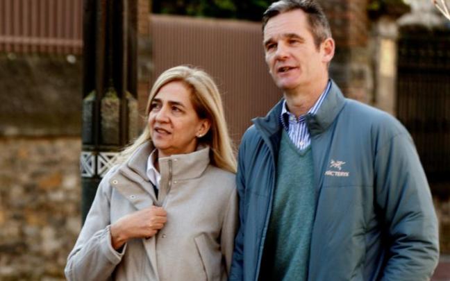 Urdangarin y la infanta Cristina en una imagen de 2019. Urdangarin y la infanta Cristina en una imagen de 2019.