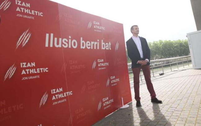 Jon Uriarte, durante la presentación de su candidatura a la presidencia del Athletic Jon Uriarte, durante la presentación de su candidatura a la presidencia del Athletic