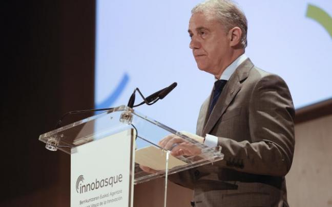 Urkullu, en la clausura de la Asamblea General de la Agencia Vasca de la Innovación-Innobasque. Urkullu, en la clausura de la Asamblea General de la Agencia Vasca de la Innovación-Innobasque.