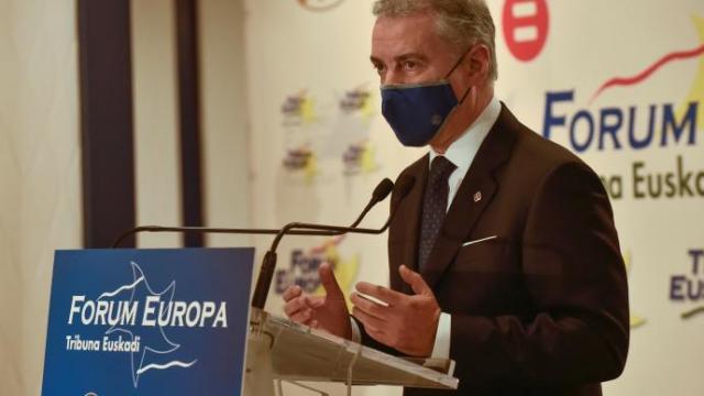 Urkullu, durante su intervención en el Foro Nueva Economía.