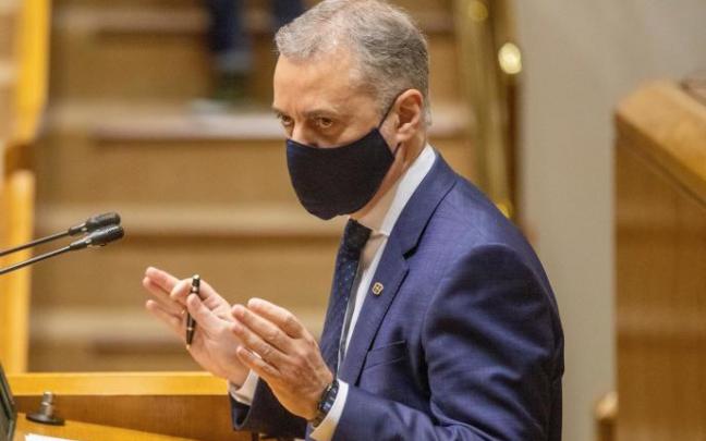 Iñigo Urkullu en el pleno del Parlamento vasco