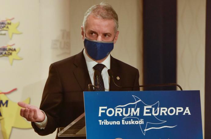 Iñigo Urkullu, en el Forum Europa-Tribuna Euskadi.
