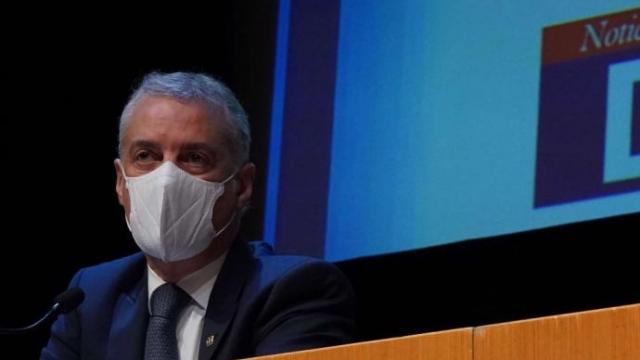 El lehendakari, iñigo Urkullu, durante el encuentro 'Retos Euskadi 2022: construir el futuro tras dos años de pandemia'