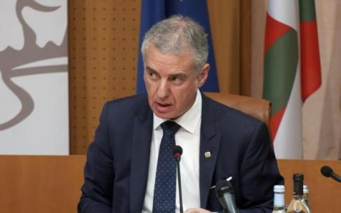 El lehendakari, Iñigo Urkullu, durante su viaje a Córcega.