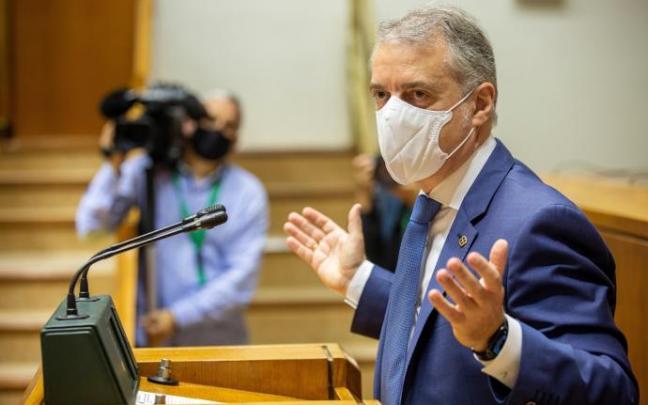 El lehendakari, Iñigo Urkullu, en el pleno de control del Parlamento Vasco El lehendakari, Iñigo Urkullu, en el pleno de control del Parlamento Vasco