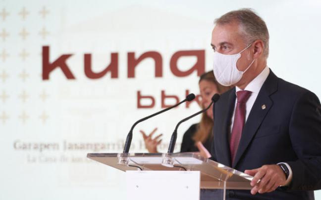 El lehendakari Iñigo Urkullu, en el acto de apertura de BBK Kuna