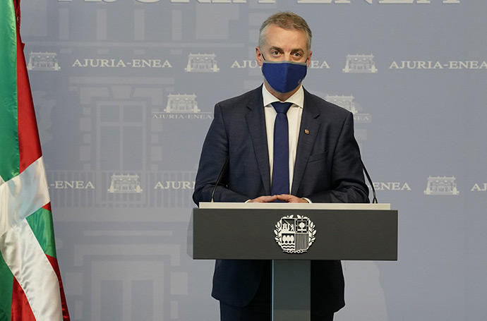 El lehendakari Iñigo Urkullu.