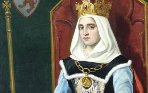 La reina Urraca, representada en una pintura. La reina Urraca, representada en una pintura.