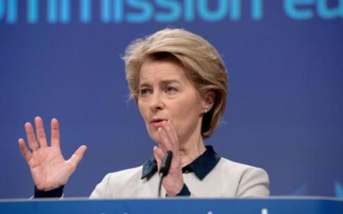 La presidenta de la Comisión Europea, Ursula von der Leyen