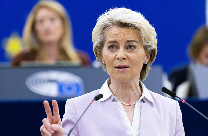 La presidenta de la Comisión Europea, Ursula von der Leyen.