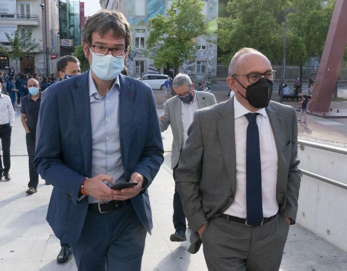 Gorka Urtaran y Ramiro González, durante un acto reciente.