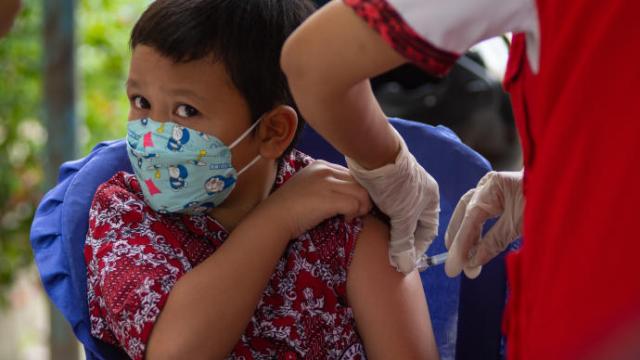 En Euskadi se han administrado el 43,9% de las 228.00 vacunas pediátricas recibidas