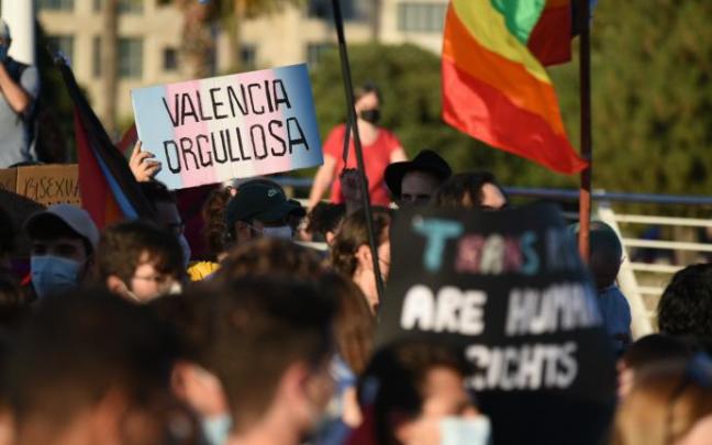 Manifestación convocada por el Día Internacional del Orgullo LGTBI en Valencia. Manifestación convocada por el Día Internacional del Orgullo LGTBI en Valencia.