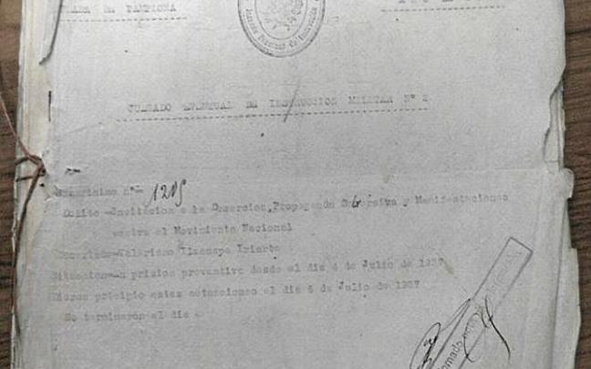 El vergonzoso expediente de Valeriano Ilzauspe.