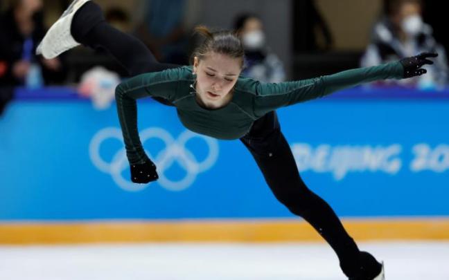 La patinadora rusa Kamila Valíeva. La patinadora rusa Kamila Valíeva.