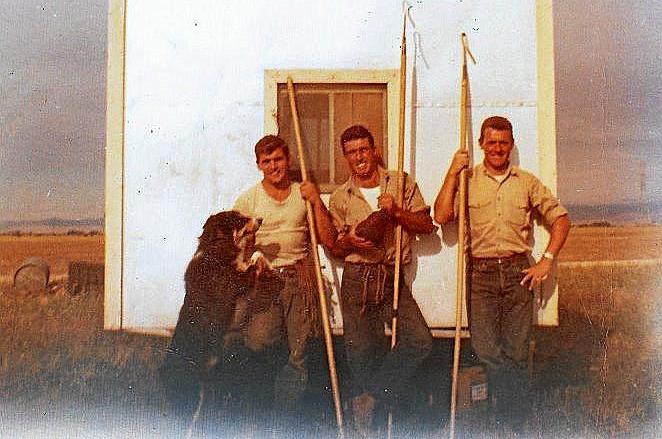 Tres aezkoanos en los años 60-70, en California.