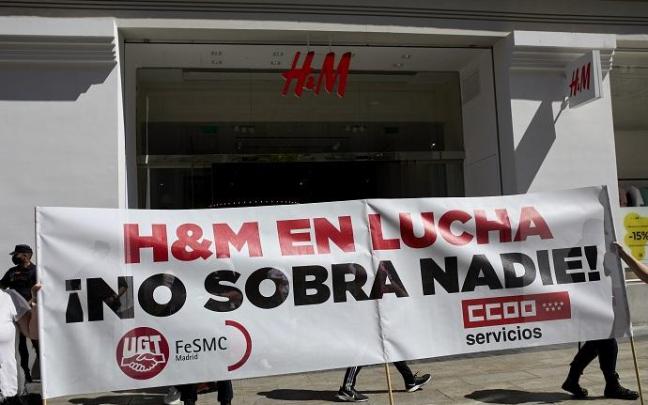 Imagen de archivo de una concentración frente en la Gran Vía de Madrid.