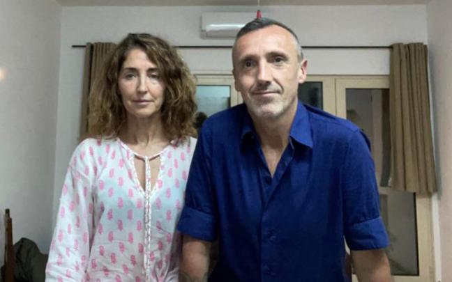 Marian Gerrikabeitia y Asier Zabaleta, en Maputo.
