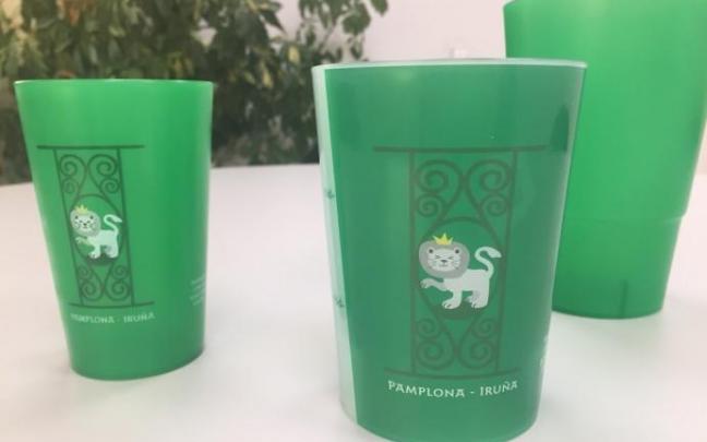 Vasos reutilizables para San Fermín 2018.