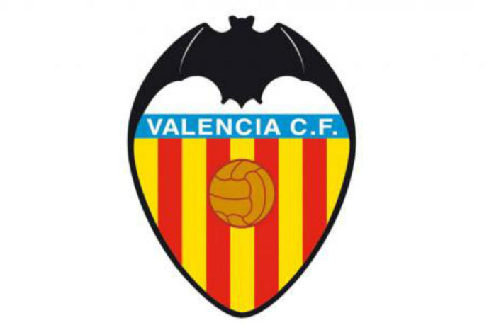 El escudo del Valencia Club de Fútbol.