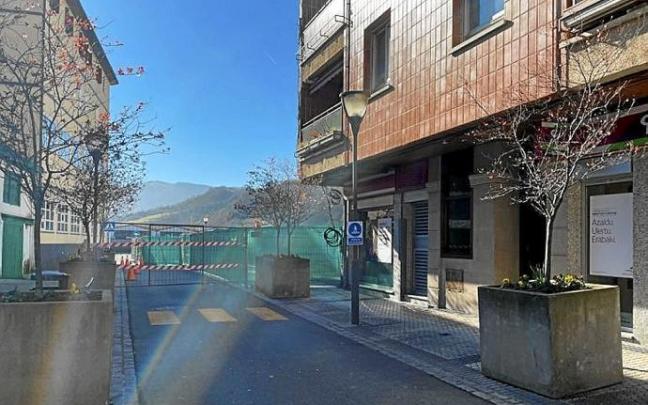 Calle Kaia, cerrada durante esta semana. Foto: N.G.