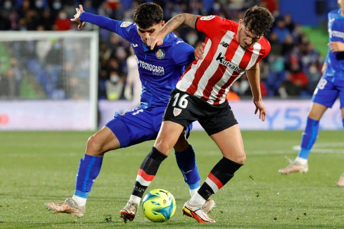 Unai Vencedor durante un partido esta temporada.