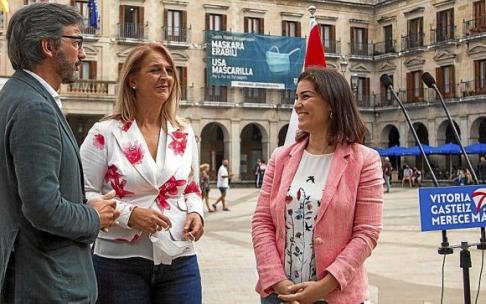 “Vitoria está abandonada, triste y sin planes de futuro; no podemos perder ni un minuto más”Ainhoa DomaicaPortavoz del PP en Gasteiz
