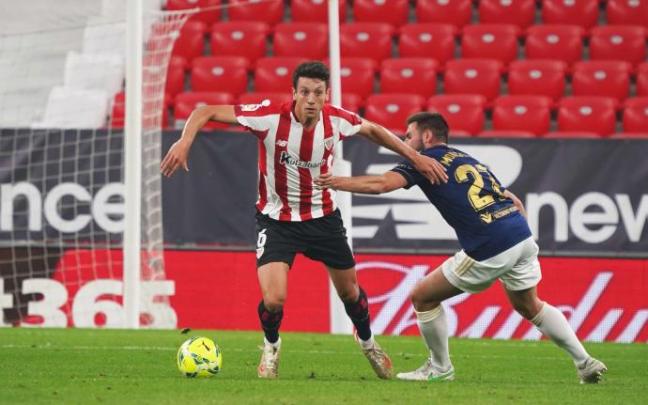 Mikel Vesga durante un partido de la pasada temporada.