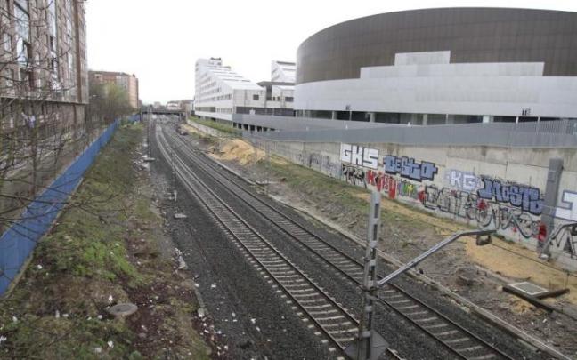 Vías del tren desde el Puente de las Trianas
