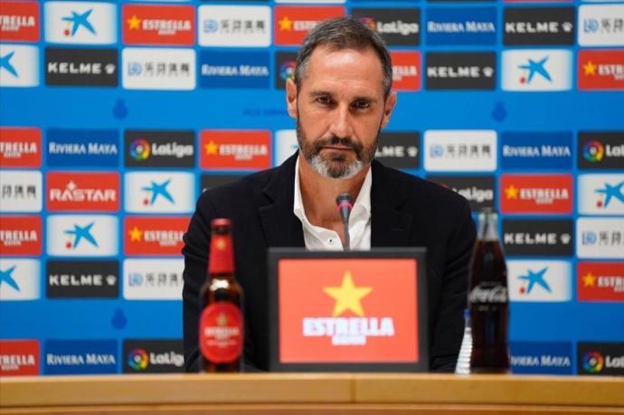 Vicente Moreno, durante una ruda de prensa.